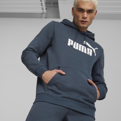 Puma Men's Ess Big Logo Hoodie Blue 586687 61