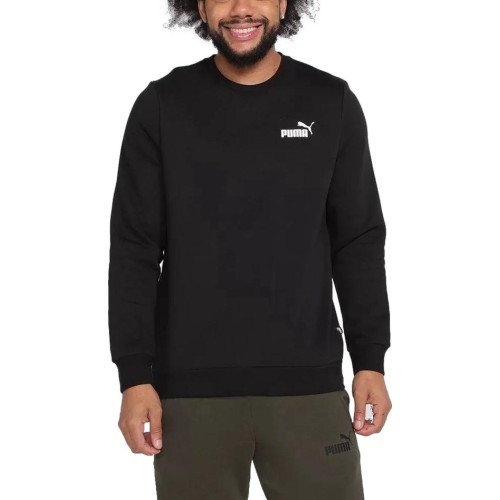 Мужской свитшот Puma Ess Small Logo Crew чёрный 586682 01