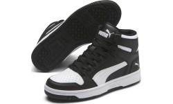 Puma Rebound Layu SL Jr pusaudžu apavi, melni balti, 370486 01