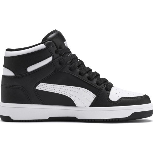 Puma Rebound Layu SL Jr pusaudžu apavi, melni balti, 370486 01