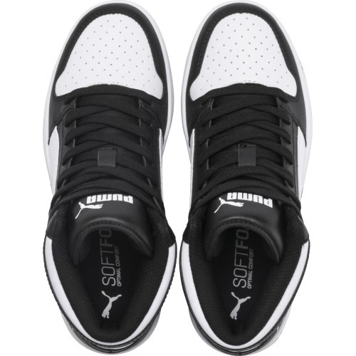 Кроссовки подростковые Puma Rebound Layu SL Jr, чёрно-белые, 370486 01