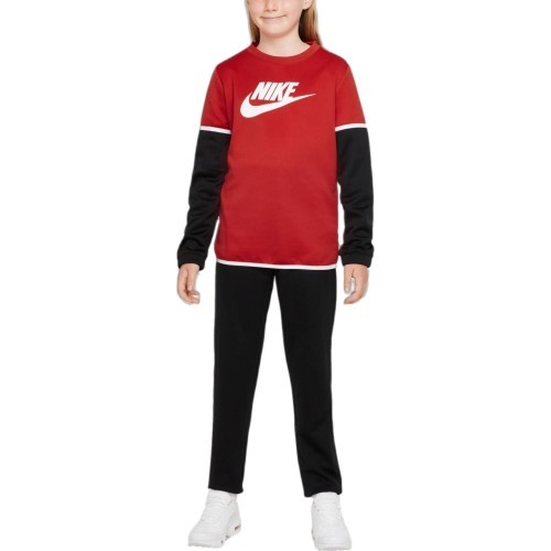 Спортивный костюм Nike для подростков K NSW Poly Futura Black Red DM8084 657