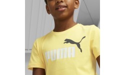 Puma Ess+ 2 Col Logo bērnu T-krekls, dzeltens 586985 45