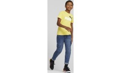 Puma Ess+ 2 Col Logo bērnu T-krekls, dzeltens 586985 45