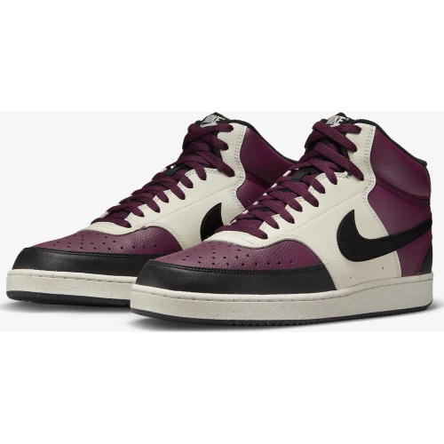 Nike Men's Shoes Court Vision Mid Nn White Bordeaux DN3577 600