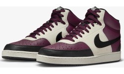 Nike Vīriešu apavi Court Vision Mid Nn White Bordeaux DN3577 600