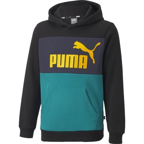 Puma Džemperis Paaugliams Ess Block Hoodie Black Green Blue 849081 27