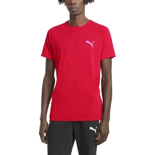 Puma Evostripe Tee vīriešu T-krekls, sarkans