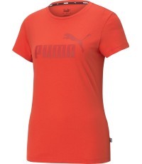 Женская футболка Puma Ess Logo Tee, красная