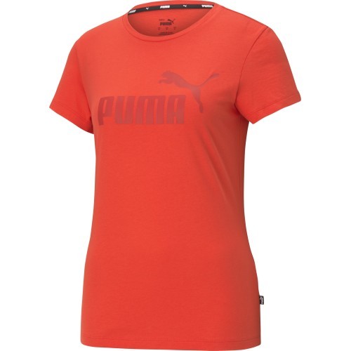 Puma Ess Logo Tee sieviešu krekls, sarkans