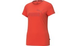 Puma Ess Logo Tee Women's Shirt Red