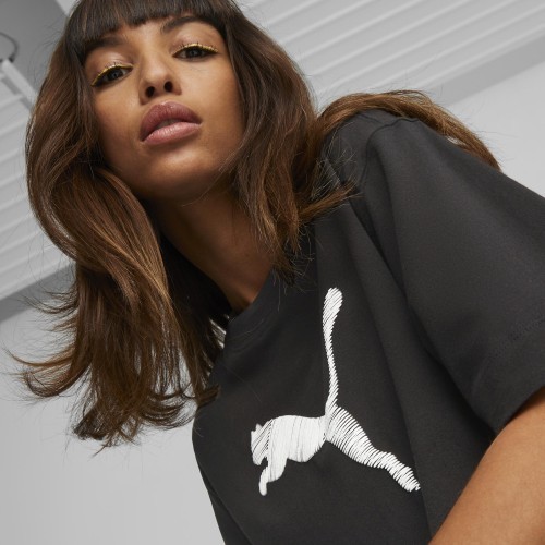 Женская футболка Puma Her Tee чёрная 673107 01