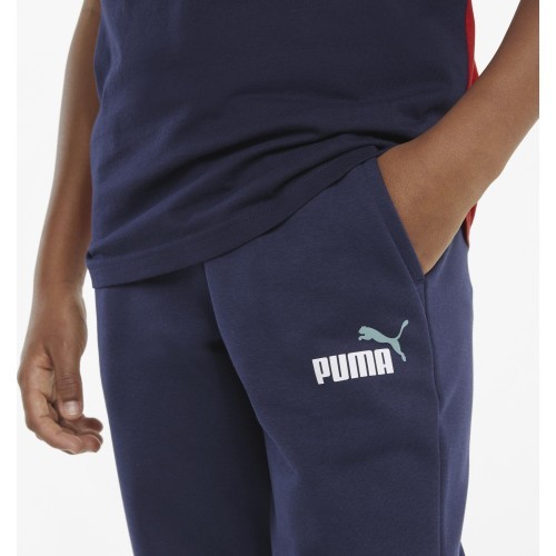 Подростковые брюки Puma Ess+ 2 Col Logo Blue 586988 96
