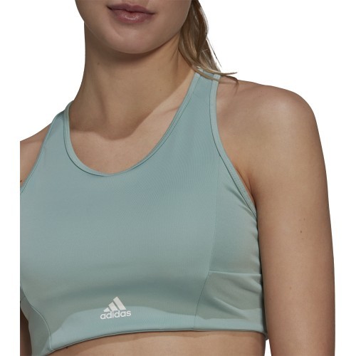 Adidas W 3S BT Women's Sports Bra Green GM7167