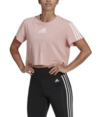 Adidas W TC Crop Tee женская футболка розовая HD9353