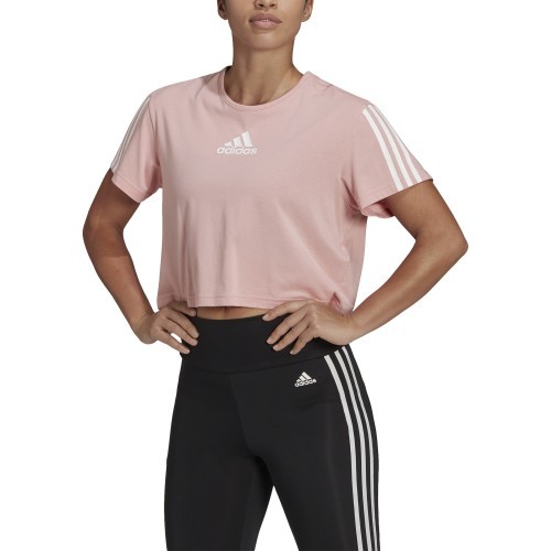 Adidas W TC Crop Tee sieviešu krekls rozā HD9353