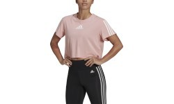 Adidas W TC Crop Tee women's top pink HD9353