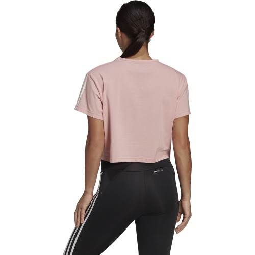 Adidas W TC Crop Tee women's top pink HD9353