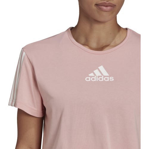 Adidas W TC Crop Tee women's top pink HD9353