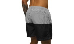 J.Style Men's Swim Shorts Grey Black HM065