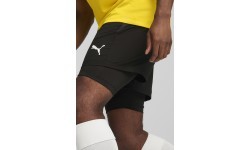 Футбольные шорты Puma TeamGoal 2in1, чёрные 658774 03