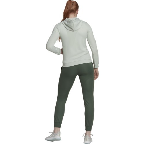 Женский спортивный костюм Adidas W Lin FT TS, зелёный HT7520