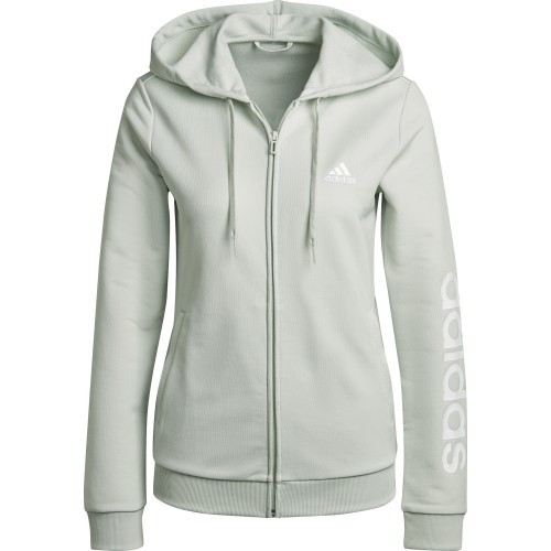 Adidas W Lin FT TS sieviešu sporta tērps, zaļš HT7520
