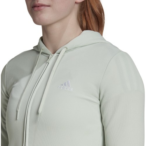 Adidas W Lin FT TS women's tracksuit, green HT7520