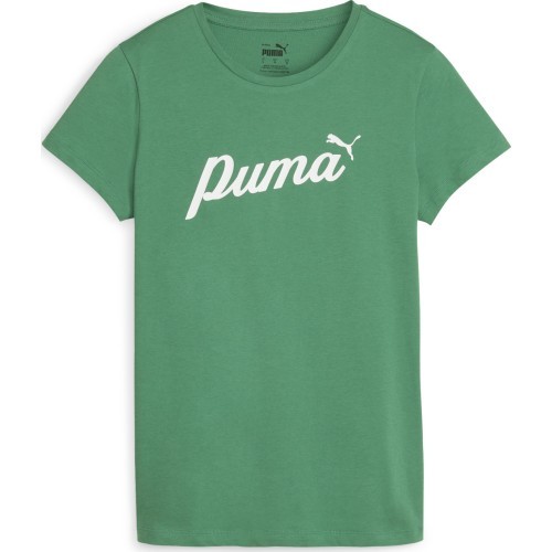 Puma ESS+ Script Tee sieviešu krekls, zaļš, 679315 86