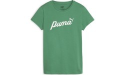 Puma ESS+ Script Tee sieviešu krekls, zaļš, 679315 86