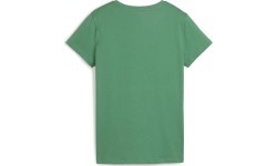 Женская футболка Puma ESS+ Script Tee, зелёная, 679315 86