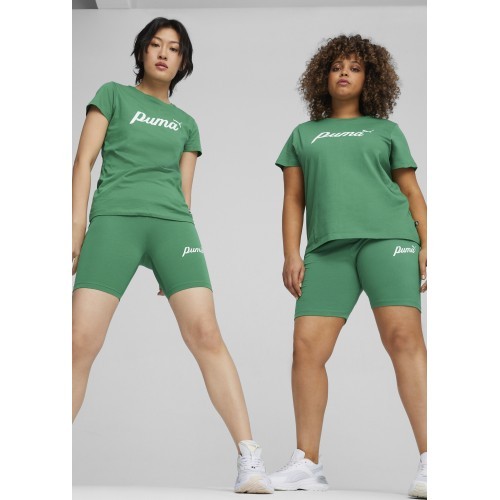 Puma ESS+ Script Tee sieviešu krekls, zaļš, 679315 86