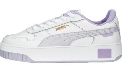 Puma Carina Street Women's Shoes White Olive 389390 07