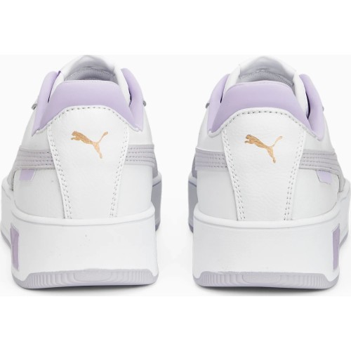 Puma Carina Street Women's Shoes White Olive 389390 07