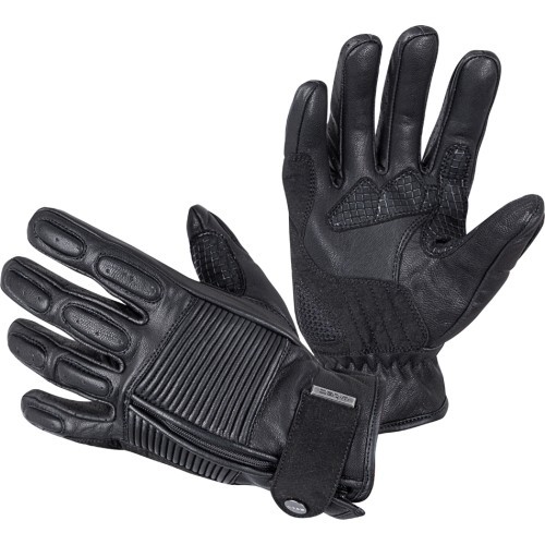 Кожаные мотоциклетные перчатки W-Tec Mareff - Black