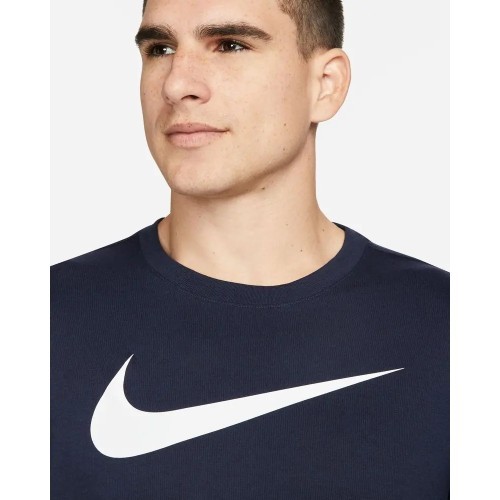 Nike Big Logo vīriešu treniņu T-krekls, tumši zils CW6936 451