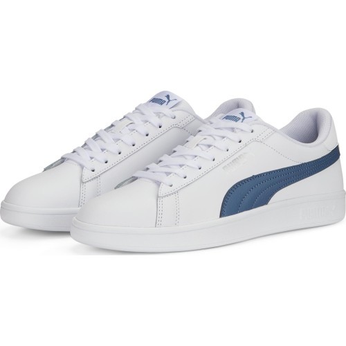 Puma Smash 3.0 L White Blue Men's Sneakers 390987 07