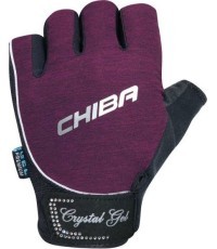 Chiba 40928 Lady Crystal Gel fitnesa cimdi (violeti)