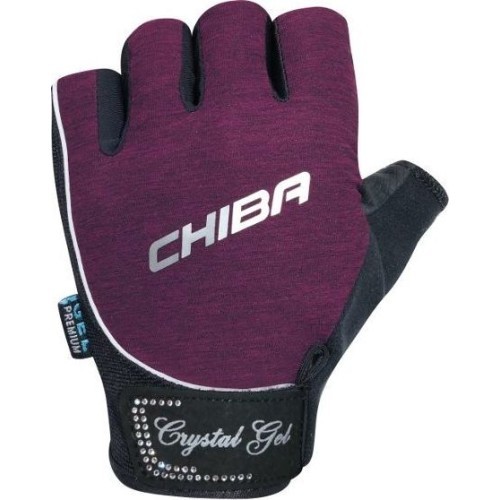Фитнес-перчатки Chiba 40928 Lady Crystal Gel (фиолетовые)