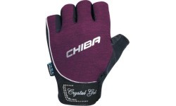 Chiba 40928 Lady Crystal Gel fitnesa cimdi (violeti)