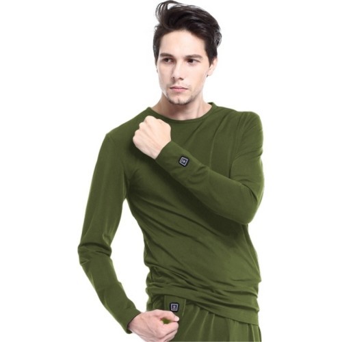 Согревающая рубашка Glovii GJ1C на батарейках - Green