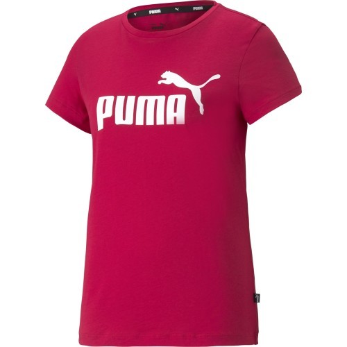 Женская футболка Puma Ess Logo Tee Bordeaux 586775 33