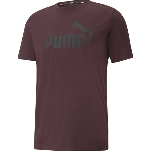 Puma Ess Logo Tee vīriešu T-krekls, bordo