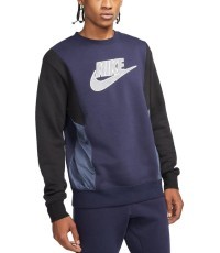 Nike Džemperis Vyrams Nsw Hybrid Flc Crew Blue