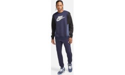 Nike NSW Hybrid Flc Crew Men's Sweatshirt Blue DJ5075 451