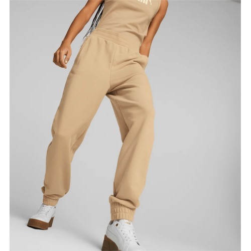 Puma Ess+ Embroidery Cream Women's Sports Pants 847093 89