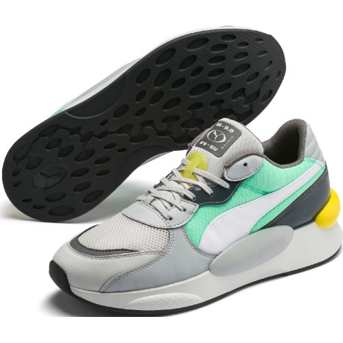 Кроссовки Puma RS 9.8 Fresh, серо-зелёно-жёлтые, 371571 03