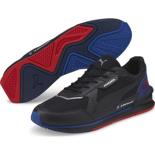 Puma BMW MMS Low Racer Men's Sneakers Black Blue 307106 01