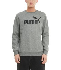 Puma Ess Big Logo Crew Men's Sweatshirt Grey 586678 03