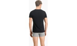 Puma vīriešu T-krekli Basic 2gab. V-veida kakla izgriezums, melni